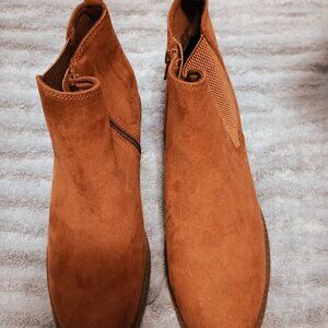 Sonoma Womens Ankle Boots Brown, 9M, Zip up, Suade, New